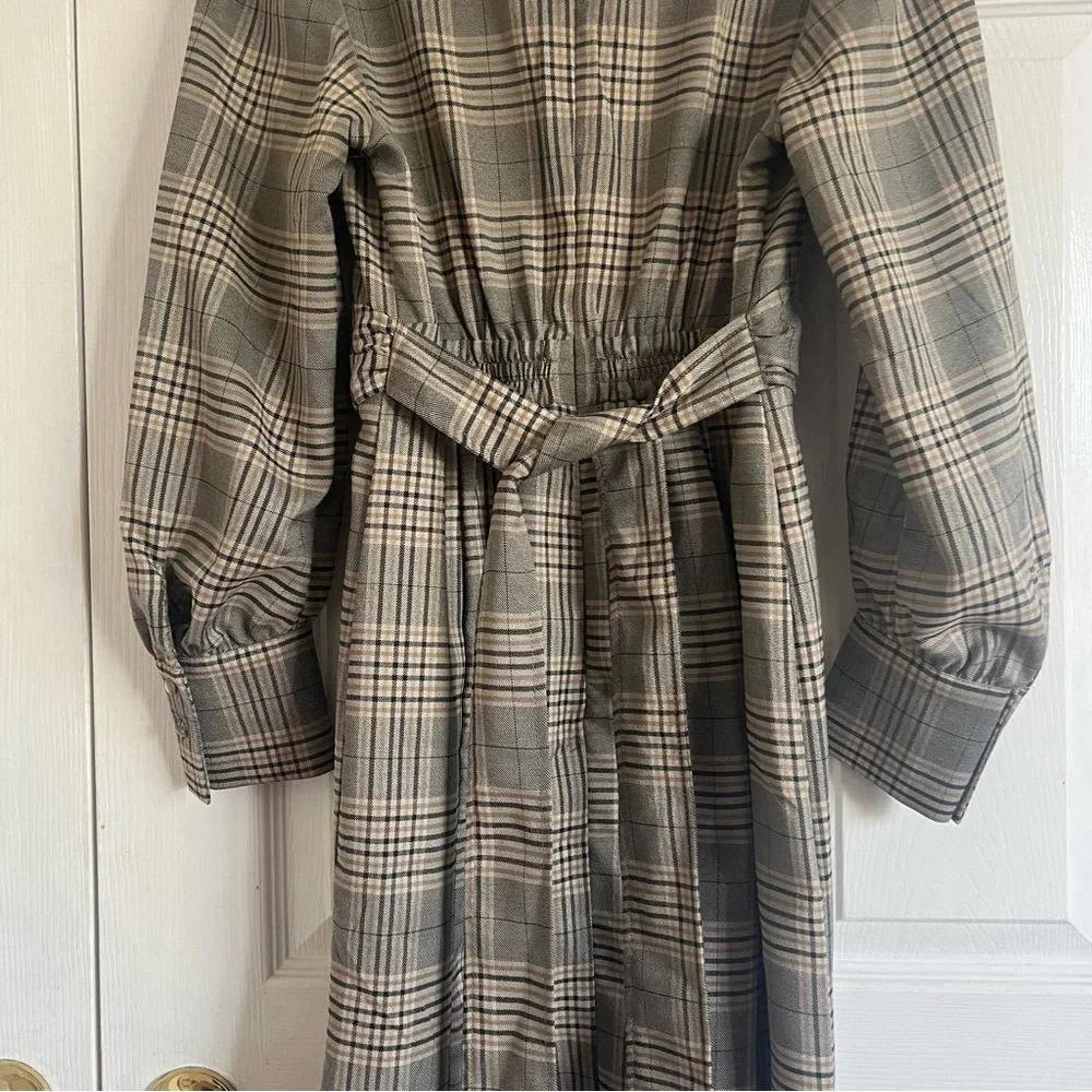 Japan Exclusive Plaid Long Sleeve Dress - Picture 6 of 9